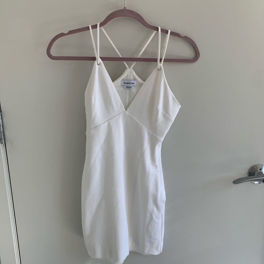 White Bebe Mini Dress XXS